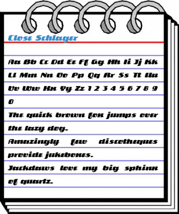 Close Schlager Font
