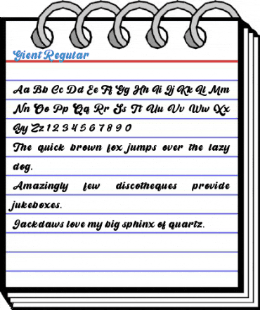 Gient Regular Font
