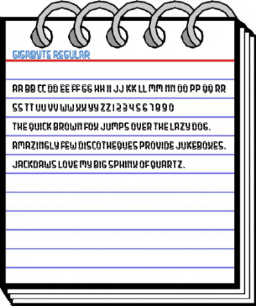 Gigabyte Regular Font