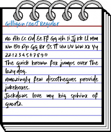 Gilligan Coast Regular Font