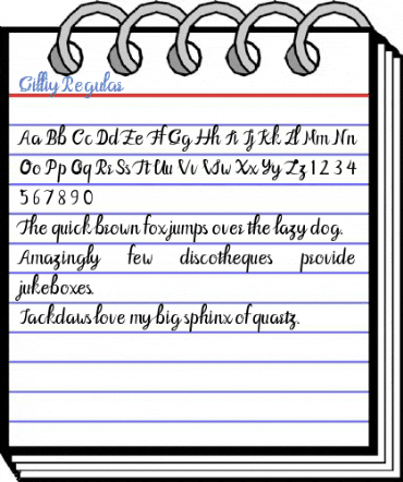 Gilliy Regular Font