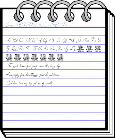 Gingo PERSONAL USE Thin Font