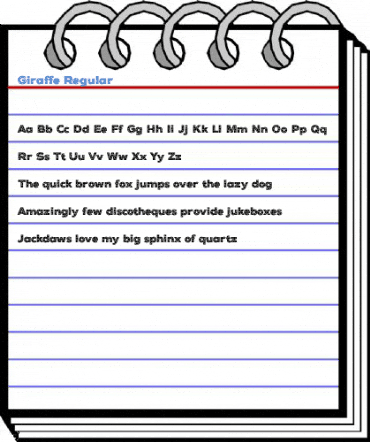 Giraffe Regular Font