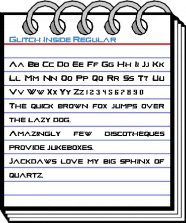 Glitch Inside Regular Font