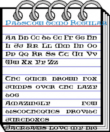 Padstow Demo Font