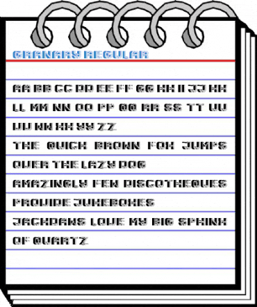 Granary Regular Font