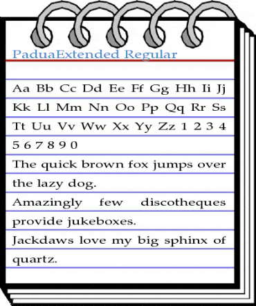 PaduaExtended Font
