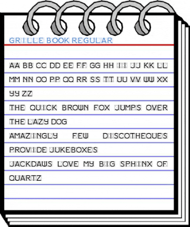 Grille Book Regular Font