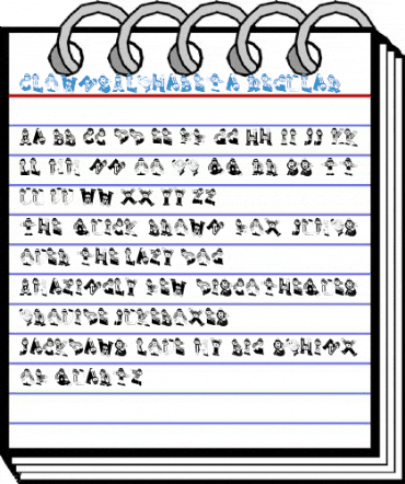 ClownsAlphaBeta Regular Font