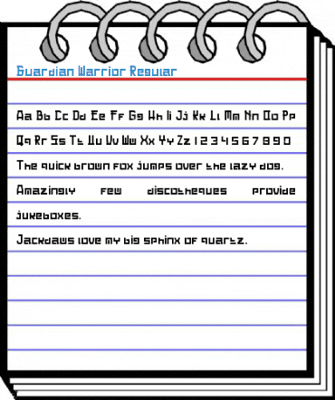 Guardian Warrior Regular Font