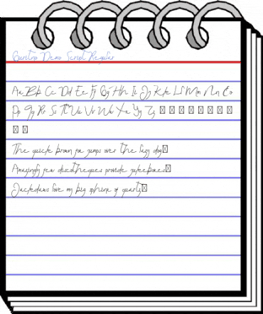 Guritno Demo Script Regular Font