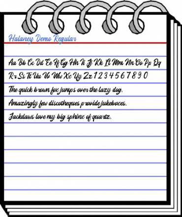 Halaney Demo Regular Font