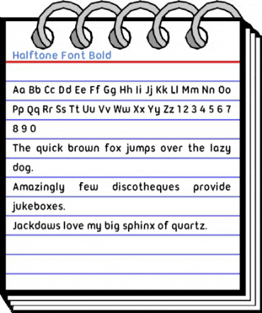 Halftone Font Bold Font
