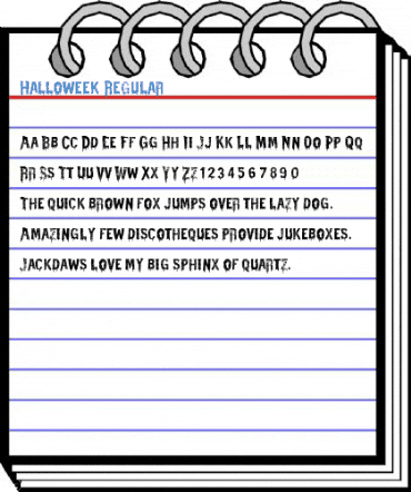Halloweek Regular Font