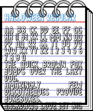 halloween Regular Font