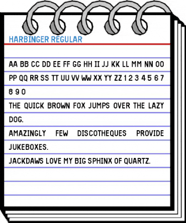 Harbinger Regular Font