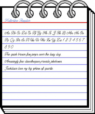 Hatterline Regular Font