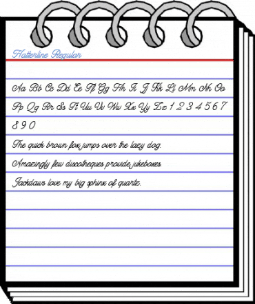 Hatterline Regular Font