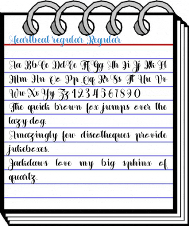 Heartbeat regular Regular Font