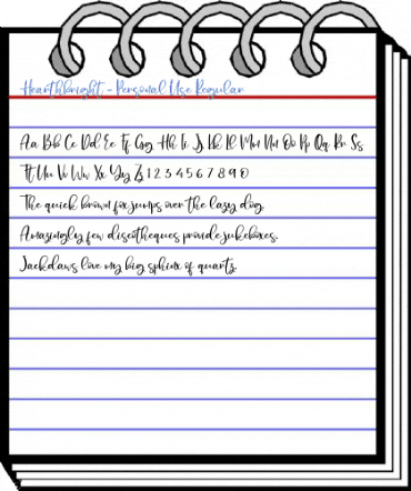 Hearthbright - Personal Use Regular Font