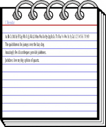C Regular Font