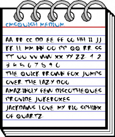 CMSquish Medium Font