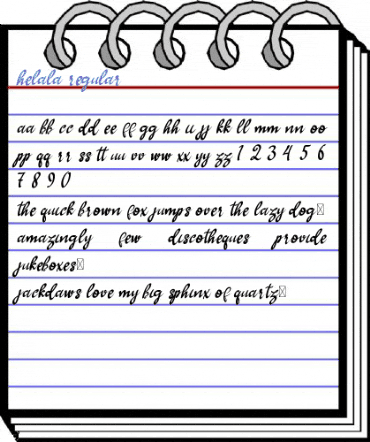 Helala Regular Font