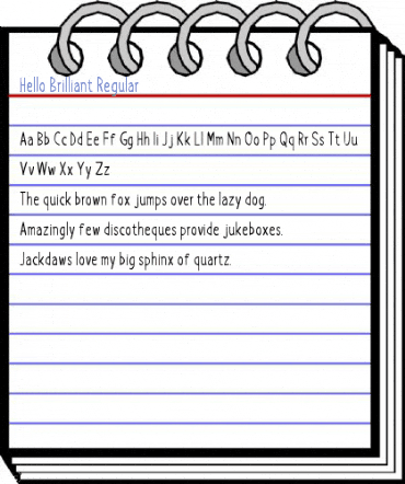 Hello Brilliant Regular Font