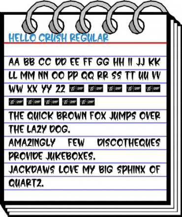 Hello Crush Regular Font