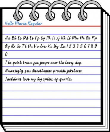 Hello Maria Regular Font