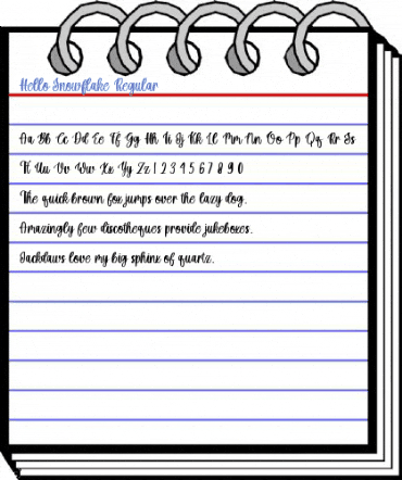 Hello Snowflake Regular Font