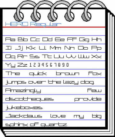 HERO Regular Font