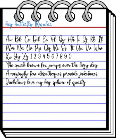 hey butterfly Regular Font