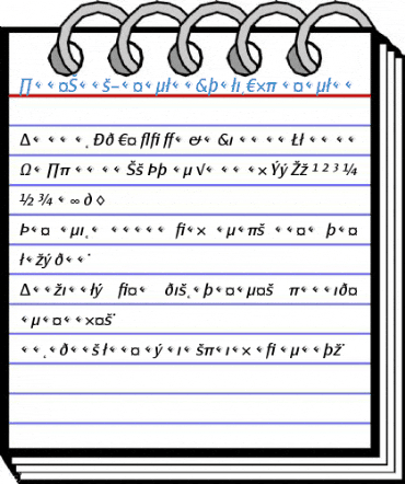 PageSans-RegularItalicExp Regular Font