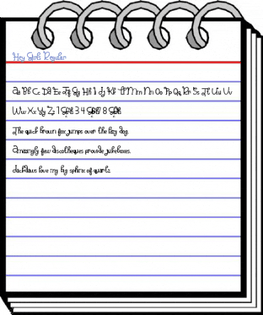 Hey Girls Regular Font