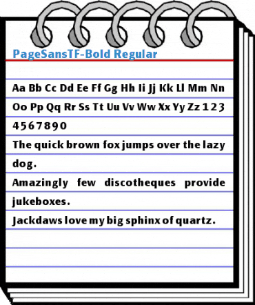 PageSansTF-Bold Font