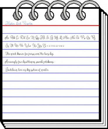 Higher Luck Regular Font