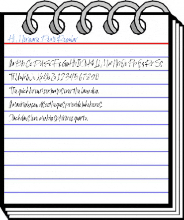 Hi Morgane Demo Regular Font