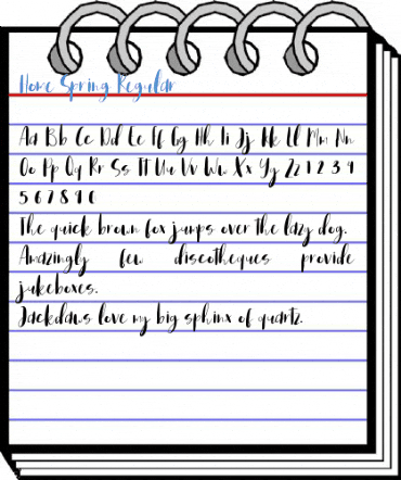 Home Spring Regular Font
