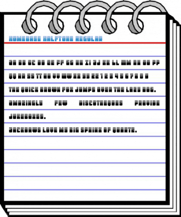 Homebase Halftone Regular Font