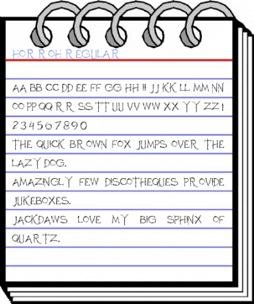 Horroh Regular Font