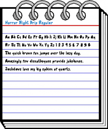 Horror Night Drip Regular Font