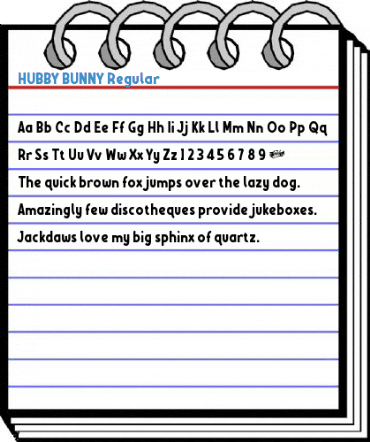 HUBBY BUNNY Regular Font