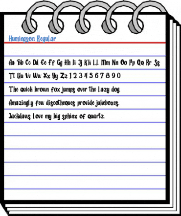 Humingson Regular Font