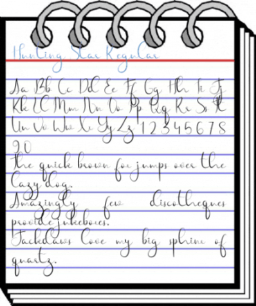 Hunting Star Regular Font