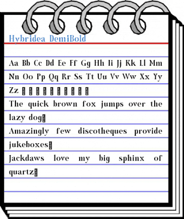 Hybridea DemiBold Font