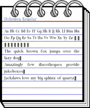 Hybridea Regular Font