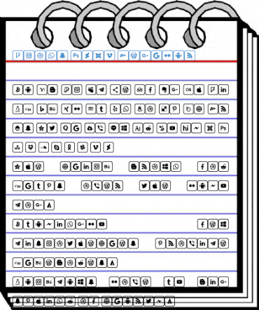 Icons 2019 Regular Font