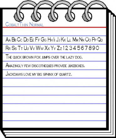 CobaltThin Normal Font