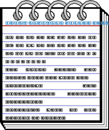 Idiot Capitals Filled Regular Font